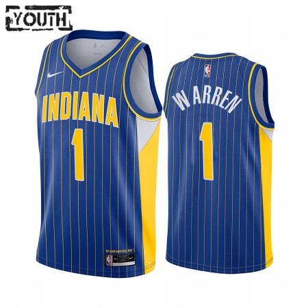 Maillot Basket Indiana Pacers T.J. Warren 1 2020-21 City Edition Swingman - Enfant